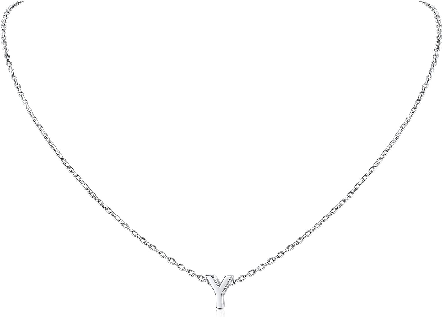 Initial Dainty Necklace for women, silver jewelry, A to Z  jewelry, gift idea