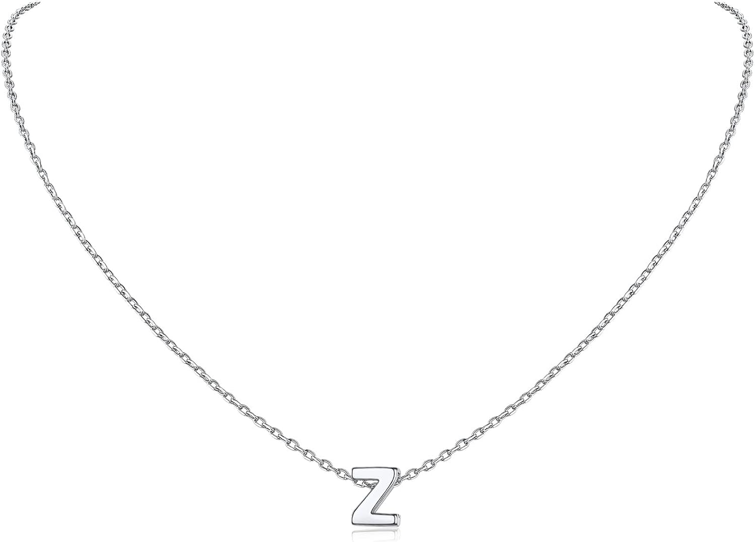 Initial Dainty Necklace for women, silver jewelry, A to Z  jewelry, gift idea