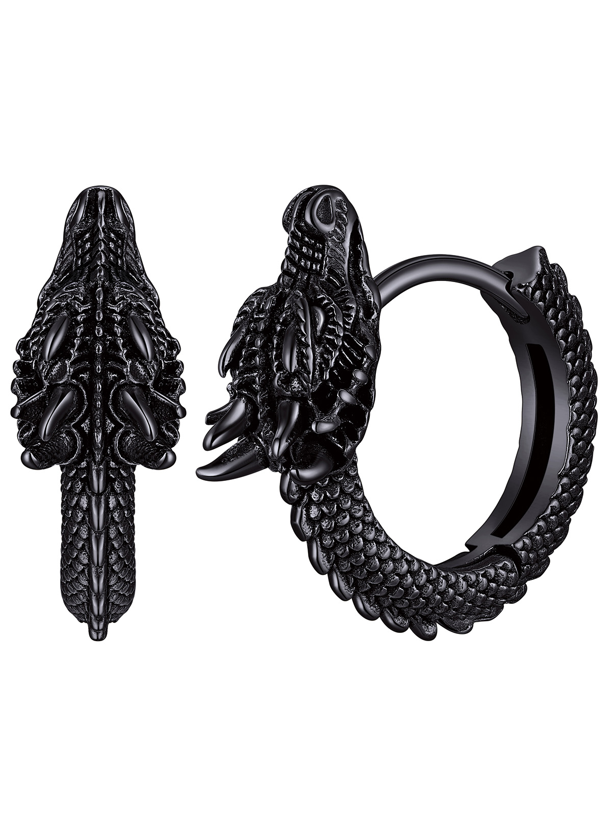 Hypoallergenic Dragon Earrings Hoop Earrings