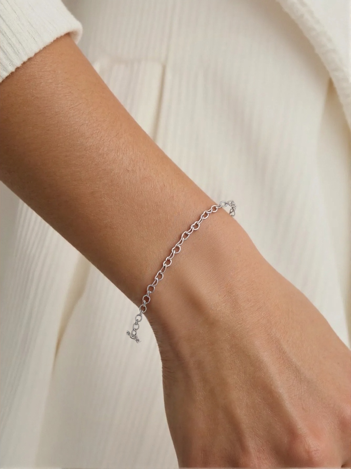 Heart Link Chain Bracelets for Ladies