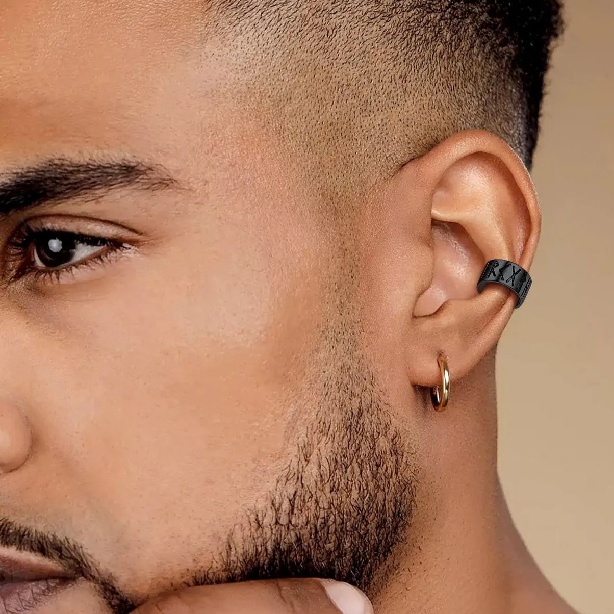 Viking Runes Cuff Earrings for Men/Boyfriend/Father/husband