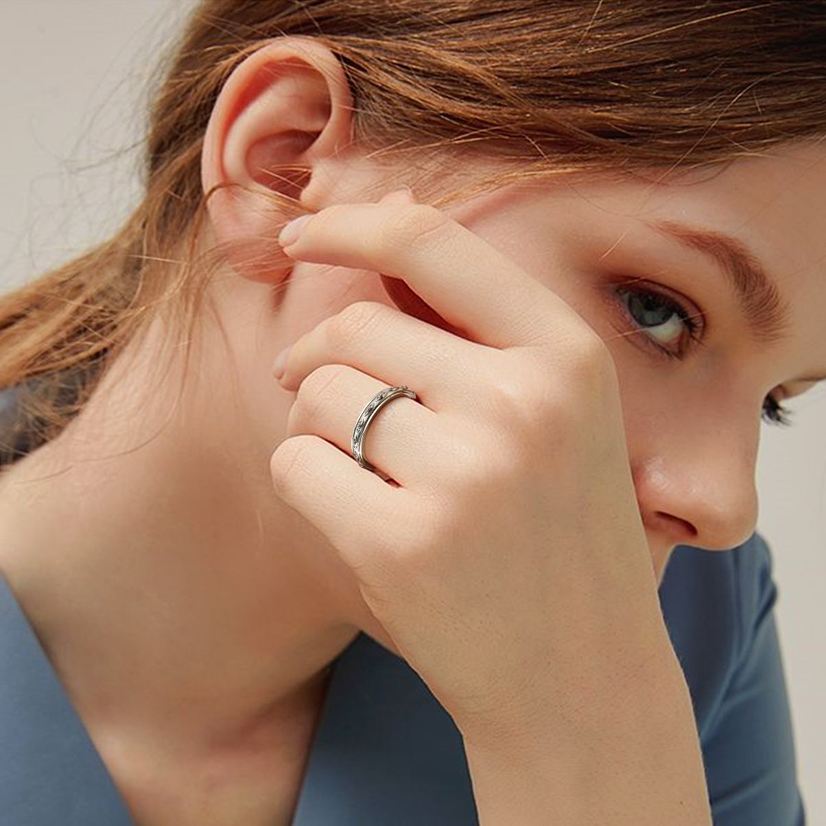 Vintage Evil Eye Finger Thumb Ring for Women, Ladies, Mother, Friends, girlfriend