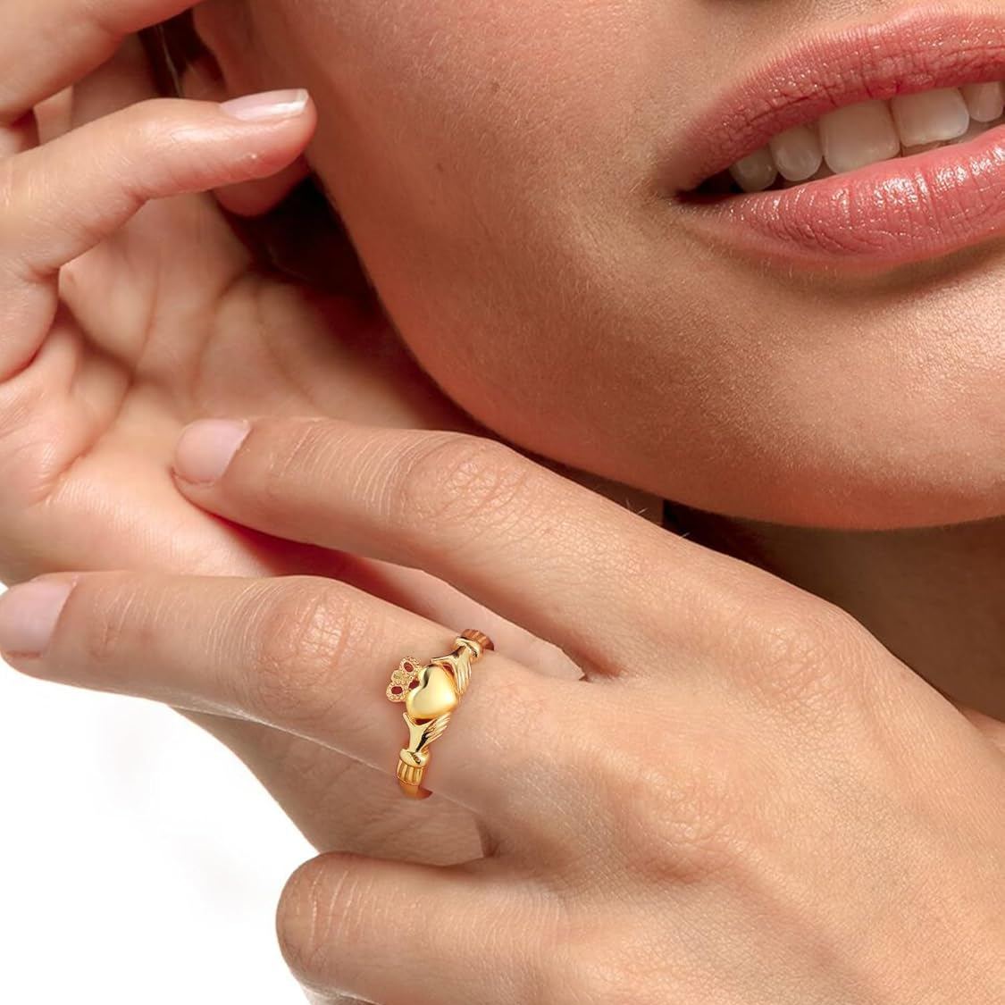 Irish Heart Claddagh Rings for women