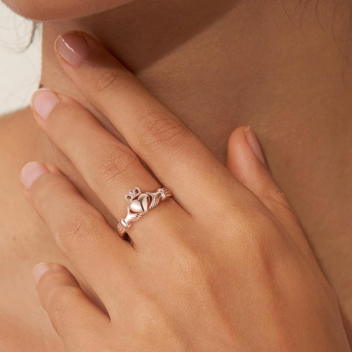 Irish Heart Claddagh Rings for women