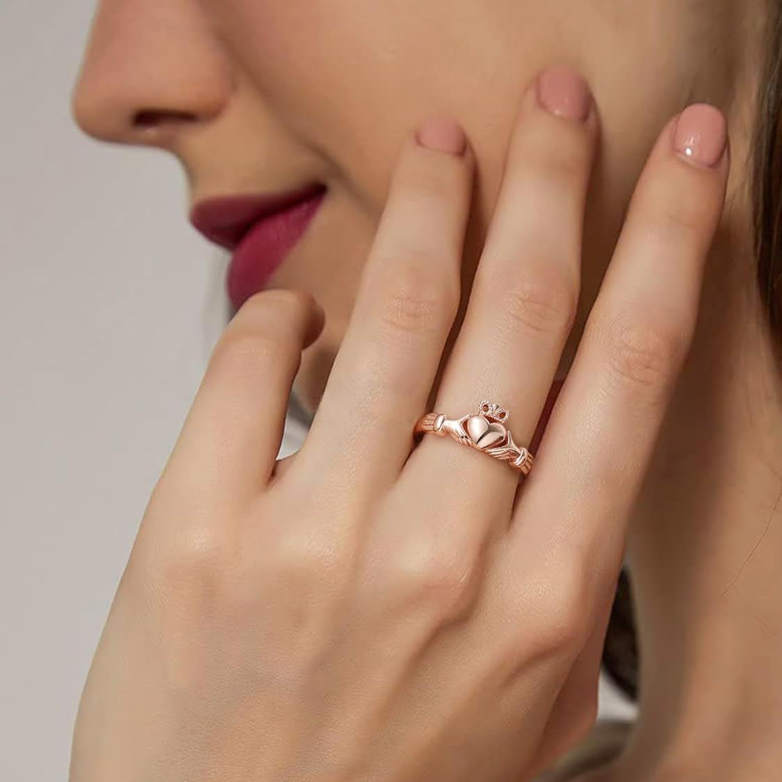 Irish Heart Claddagh Rings for women