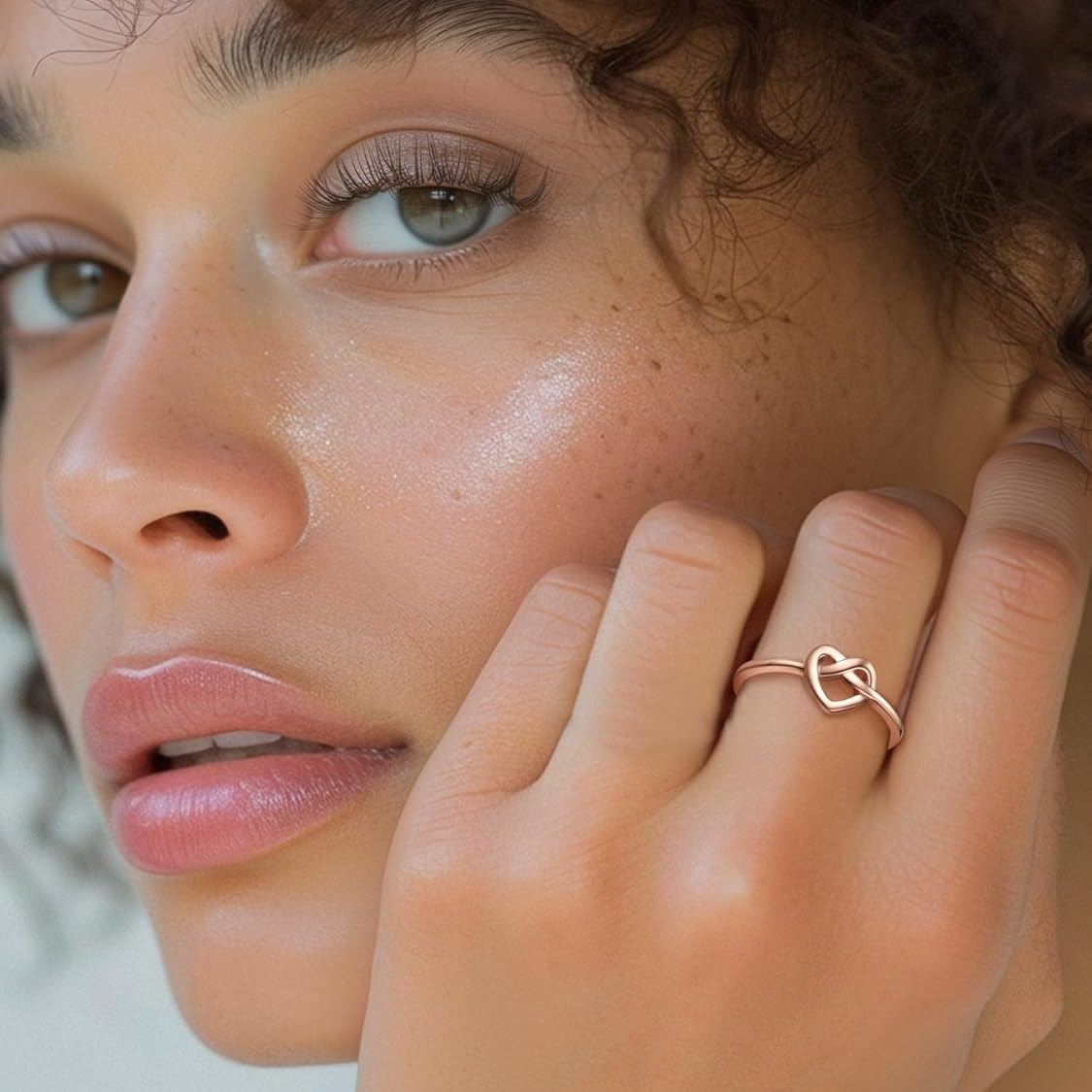 Heart Celtic Knot Wedding Band Rings for Women