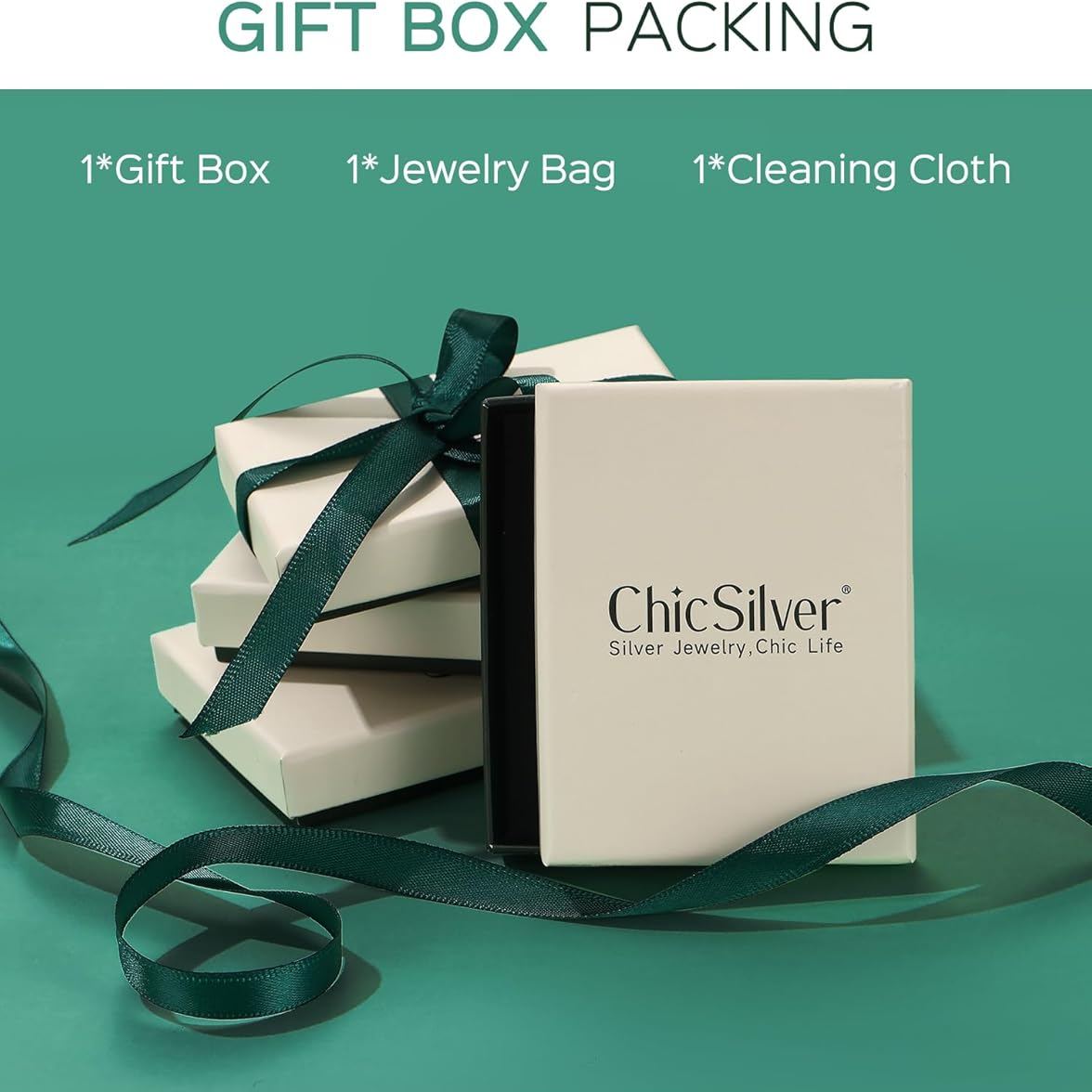 Dainty Heart Hypoallergenic Pave Cubic Zirconia Bracelet, ChicSilver Jewelry gift Package, gift for yourself & lover