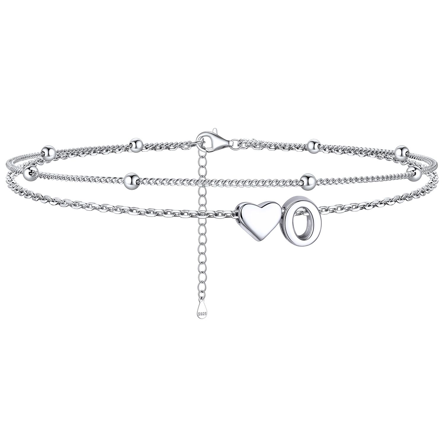 Heart Anklet With Letter