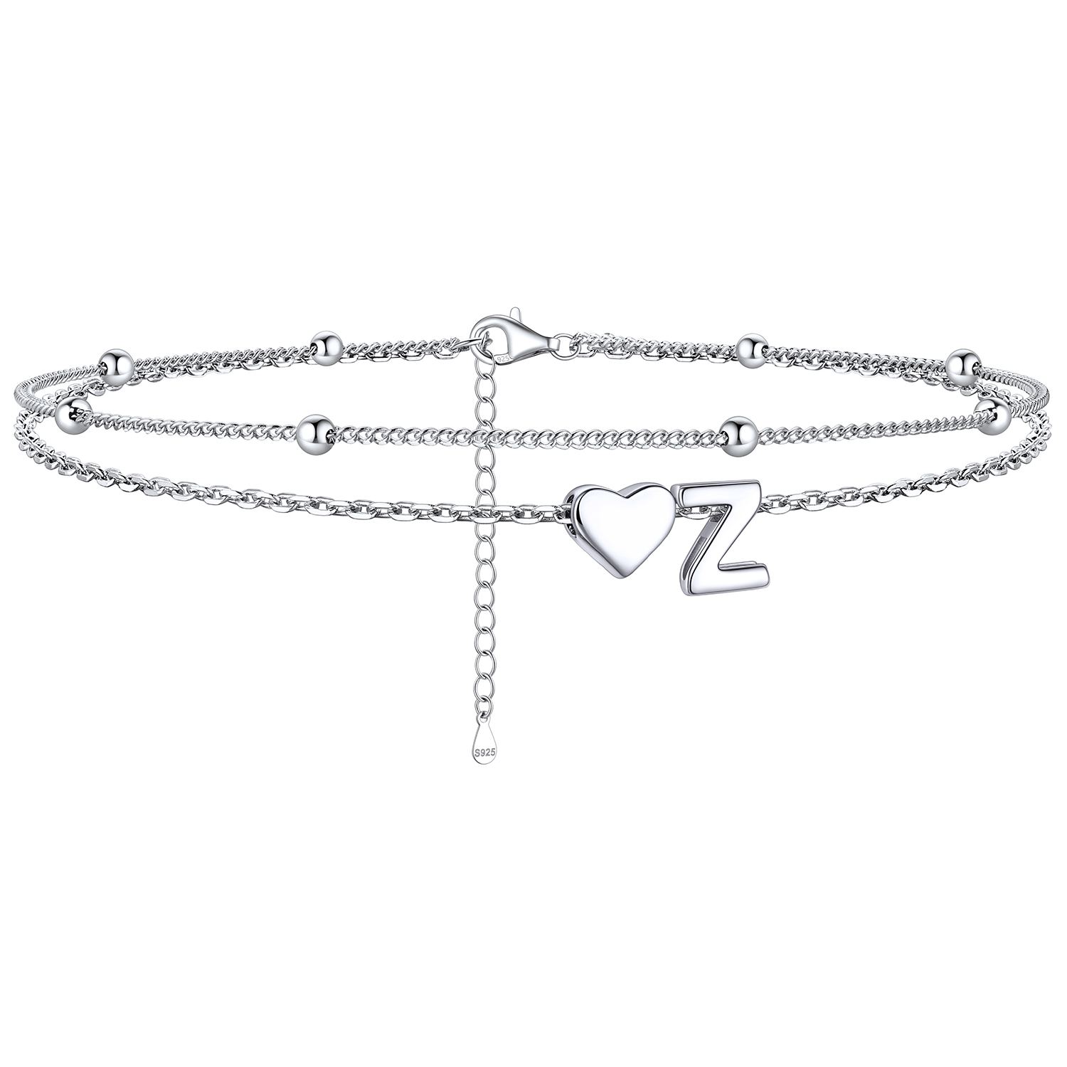 Heart Anklet With Letter