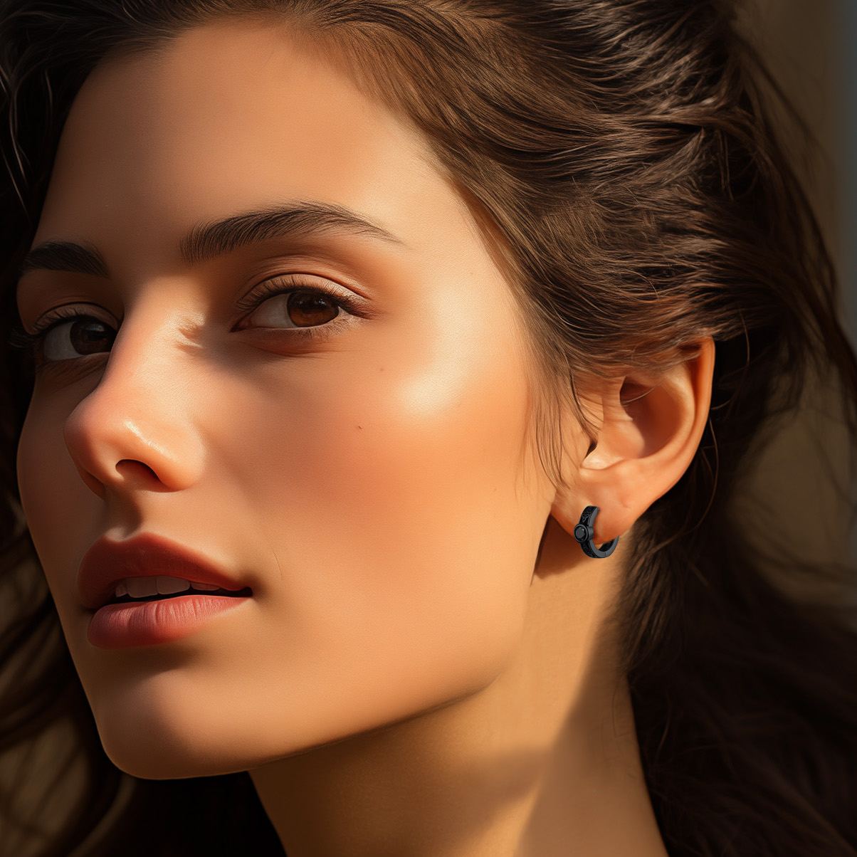 Hypoallergenic Celtic Knot Cubic Zirconia Earrings Hoops for Women