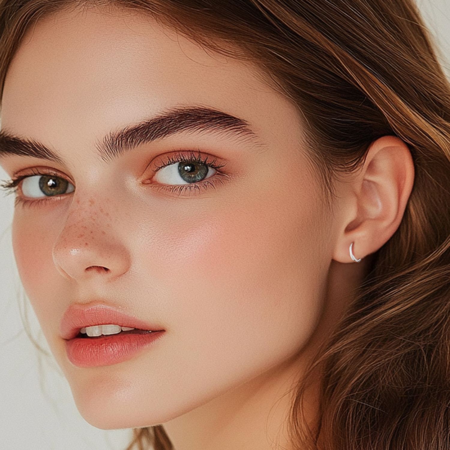 Tiny Cartilage Huggie Hoop Earrings for Women