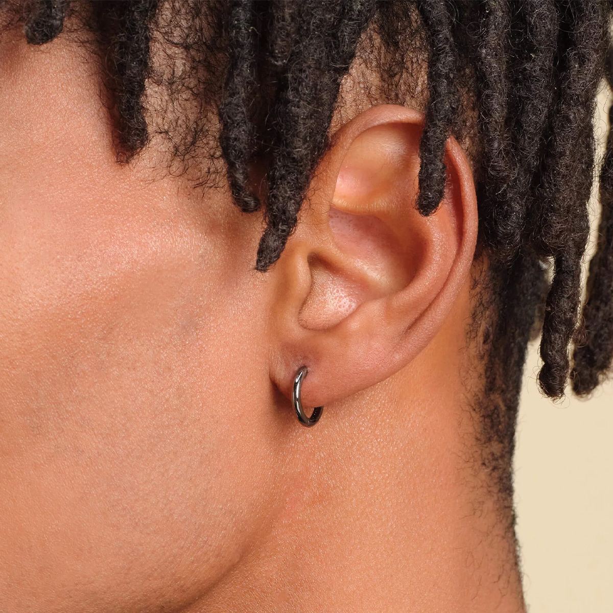 Tiny Cartilage Huggie Hoop Earrings for Men