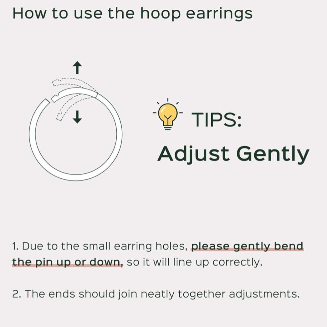 Lightweight Endless Hoop Earring-How to measure Earring size at home