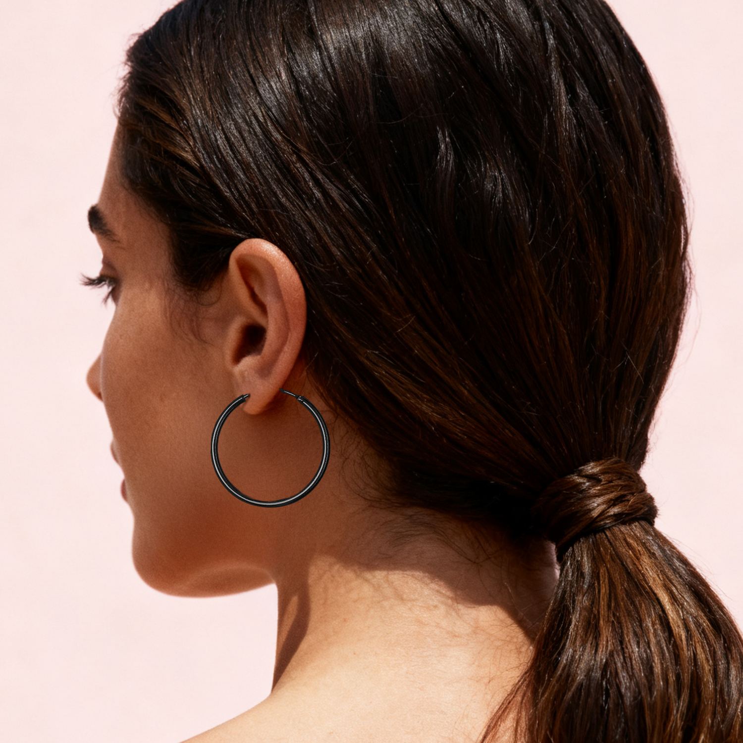 Lightweight Endless Hoop Earring for Women