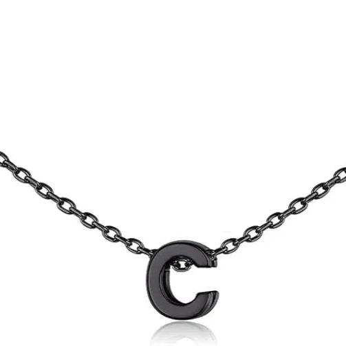 Initial Dainty Necklace for women, silver jewelry, A to Z  jewelry, gift idea