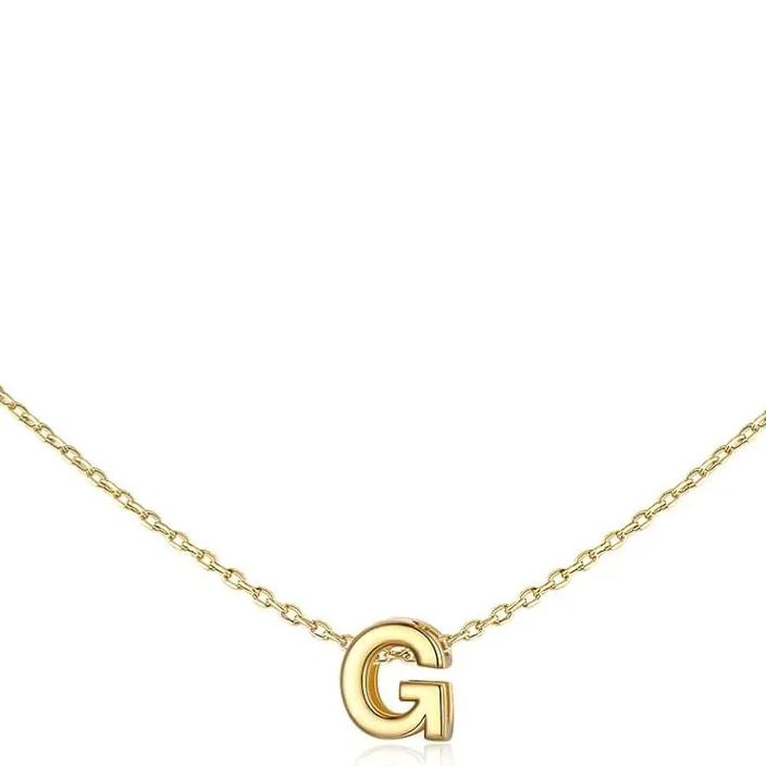 Initial Dainty Necklace for women, silver jewelry, A to Z  jewelry, gift idea