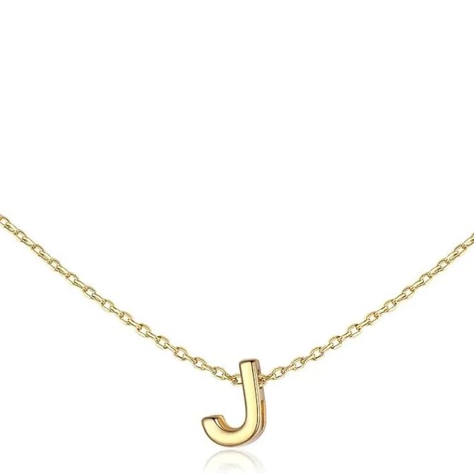 Initial Dainty Necklace for women, silver jewelry, A to Z  jewelry, gift idea