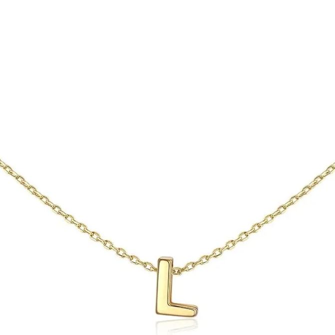 Initial Dainty Necklace for women, silver jewelry, A to Z  jewelry, gift idea