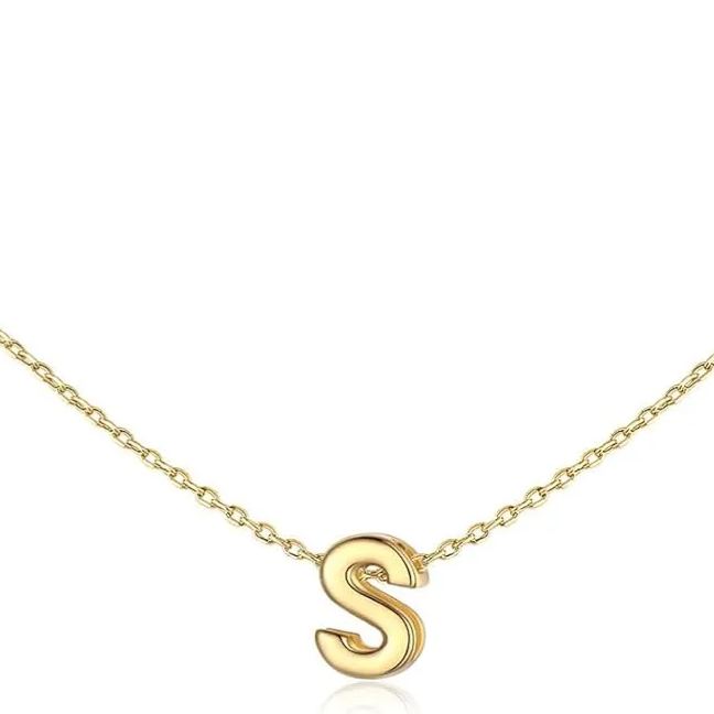Initial Dainty Necklace for women, silver jewelry, A to Z  jewelry, gift idea