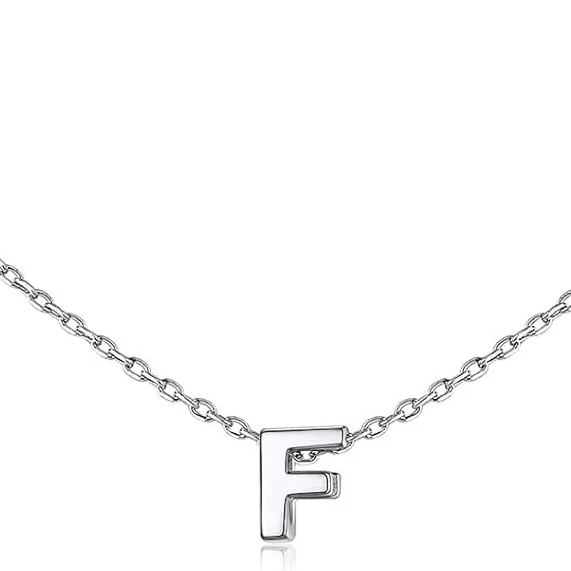 Initial Dainty Necklace for women, silver jewelry, A to Z  jewelry, gift idea