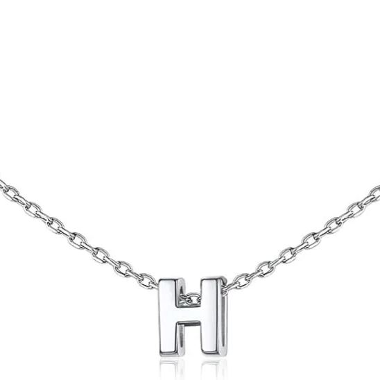 Initial Dainty Necklace for women, silver jewelry, A to Z  jewelry, gift idea