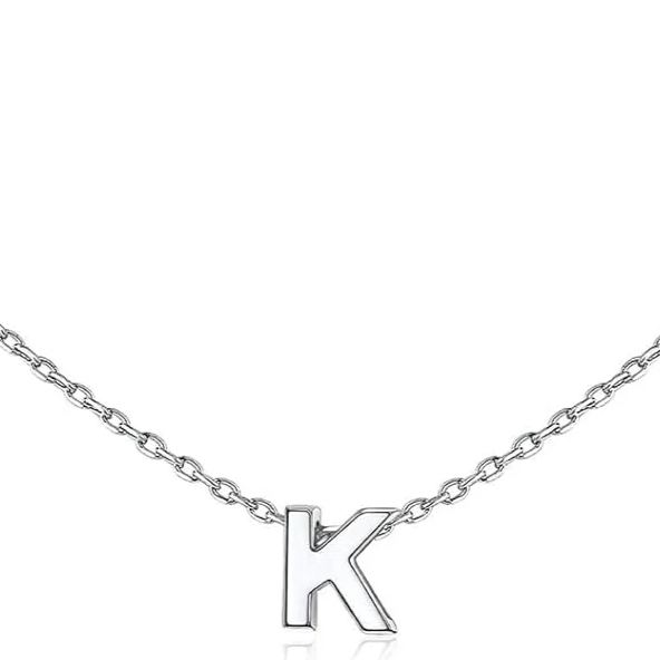 Initial Dainty Necklace for women, silver jewelry, A to Z  jewelry, gift idea