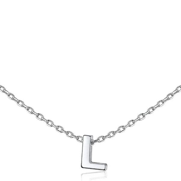 Initial Dainty Necklace for women, silver jewelry, A to Z  jewelry, gift idea