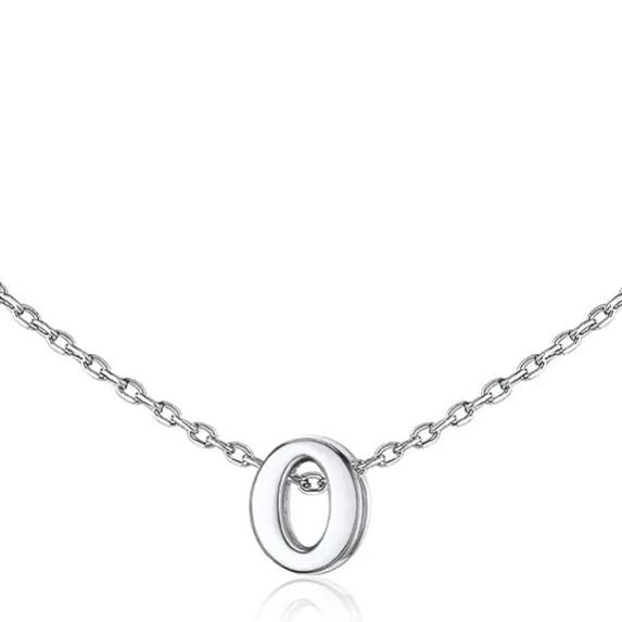 Initial Dainty Necklace for women, silver jewelry, A to Z  jewelry, gift idea