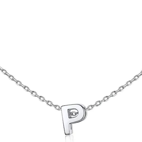 Initial Dainty Necklace for women, silver jewelry, A to Z  jewelry, gift idea