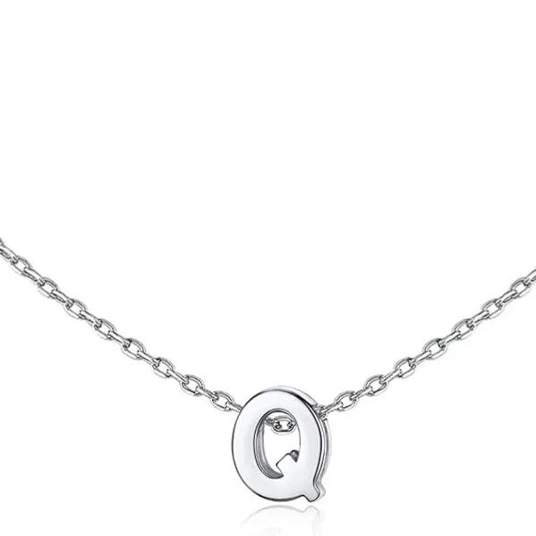 Initial Dainty Necklace for women, silver jewelry, A to Z  jewelry, gift idea