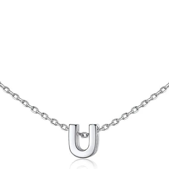 Initial Dainty Necklace for women, silver jewelry, A to Z  jewelry, gift idea