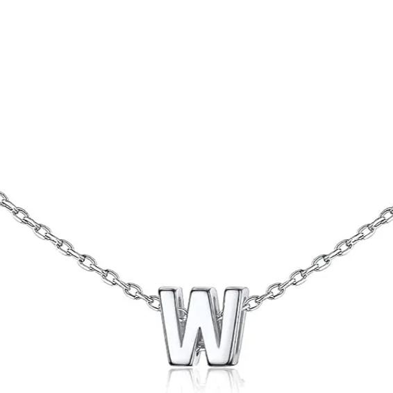 Initial Dainty Necklace for women, silver jewelry, A to Z  jewelry, gift idea