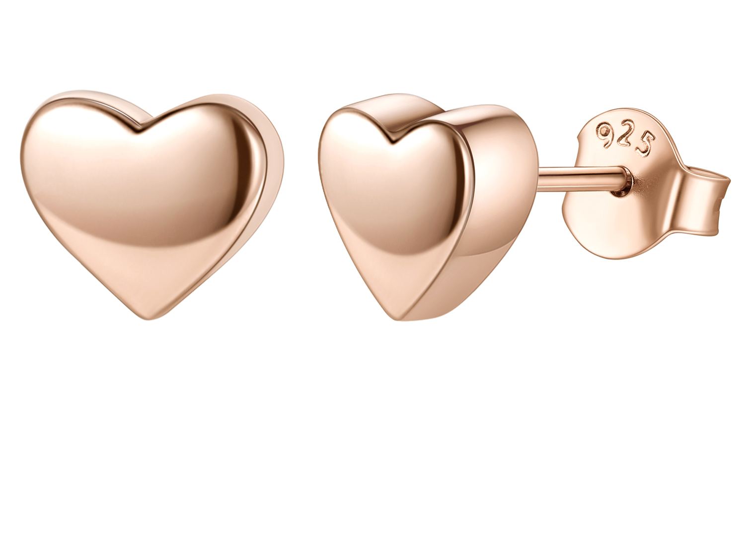 [Copy]7mm Heart Stud Earrings