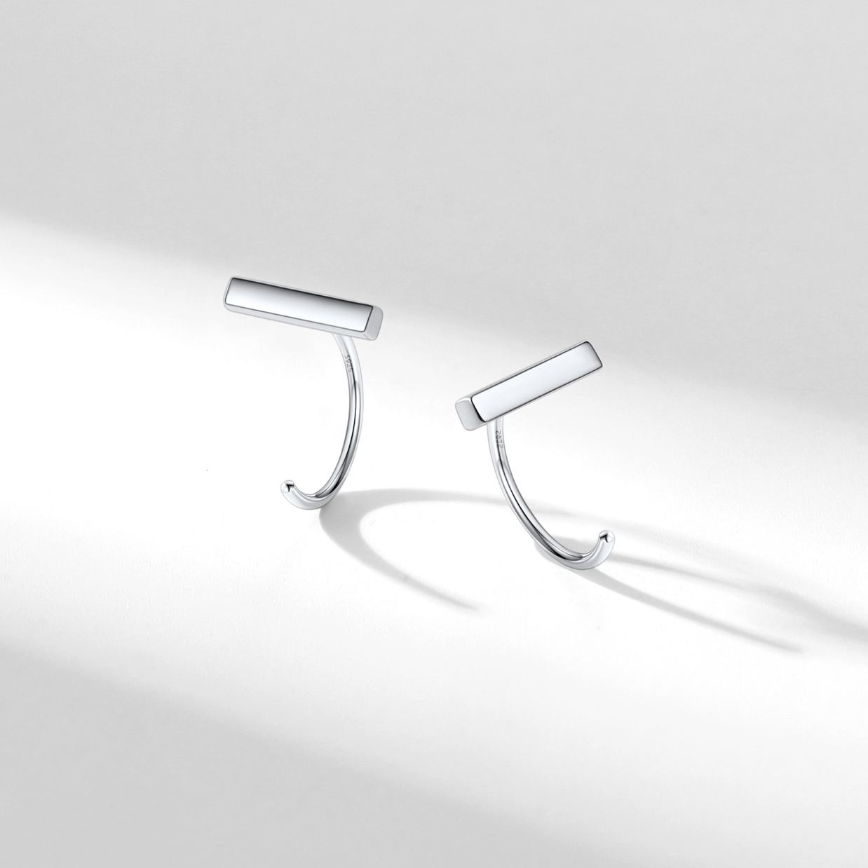 [Copy]Sterling Silver Zirconia Stud Earrings For Men&Women
