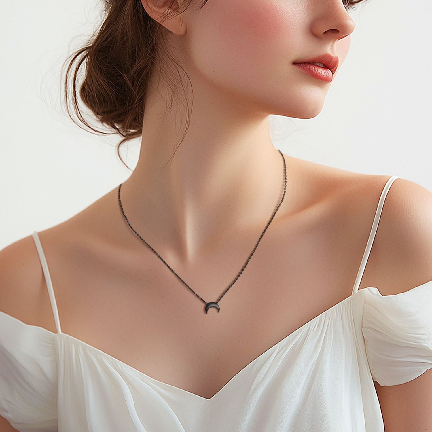 Moon Dainty Pendant Necklace for Women