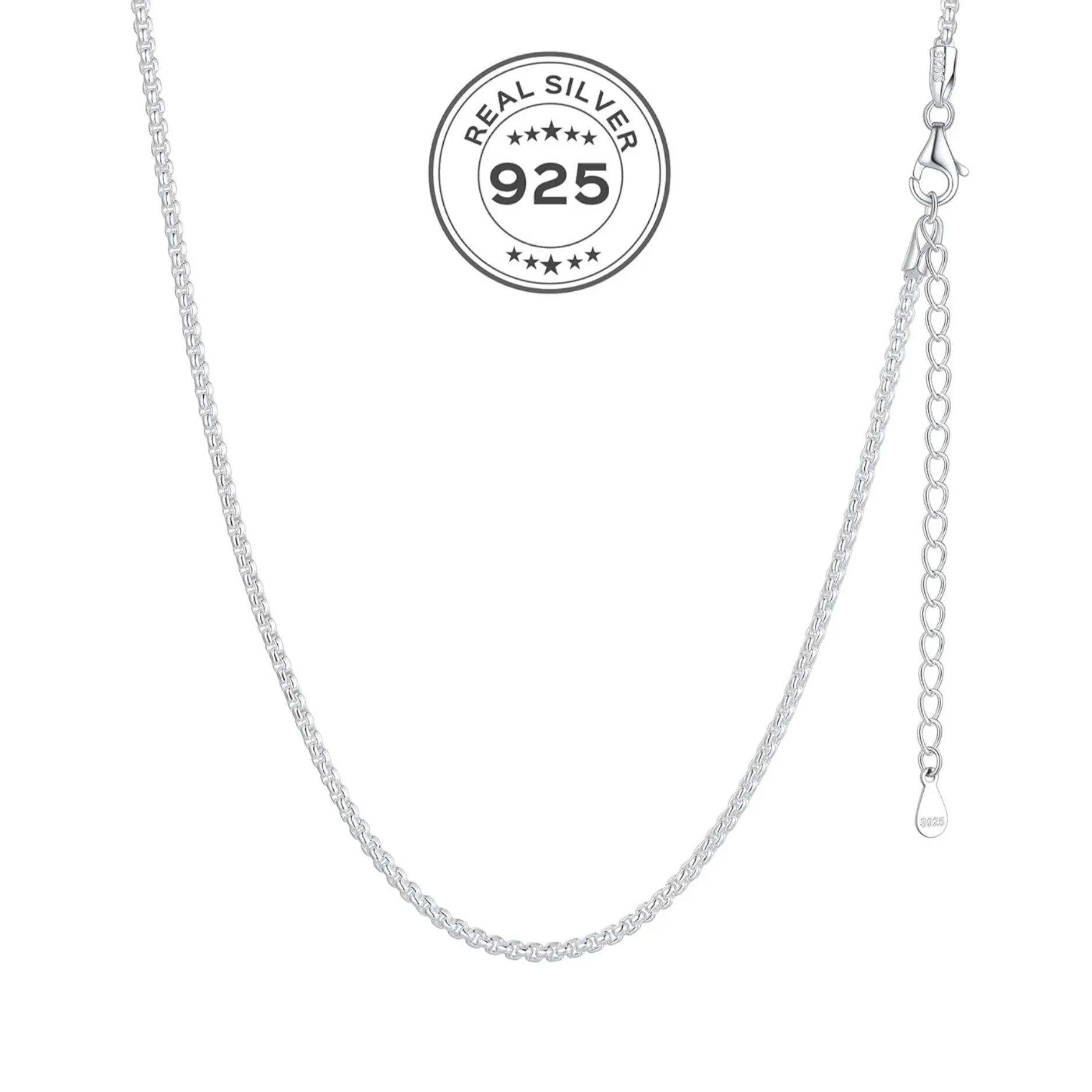 Thin Round Box Chain Necklace Chains for Women