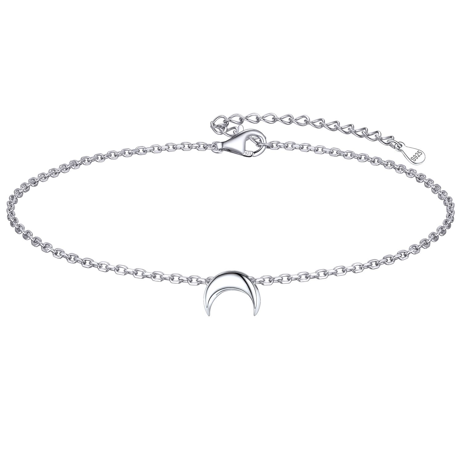 Dainty Small Moon Anklet