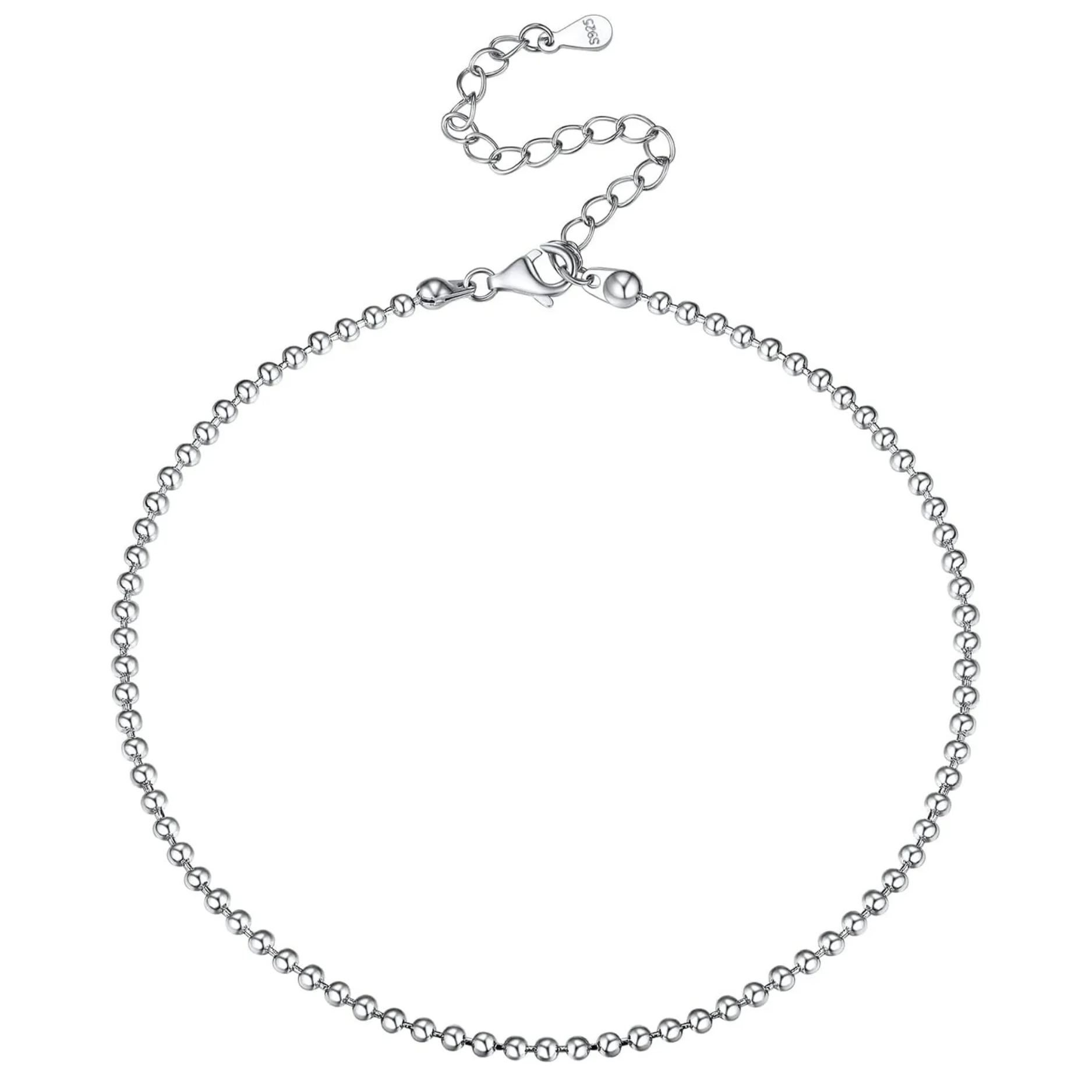Round Bead Chain Anklets