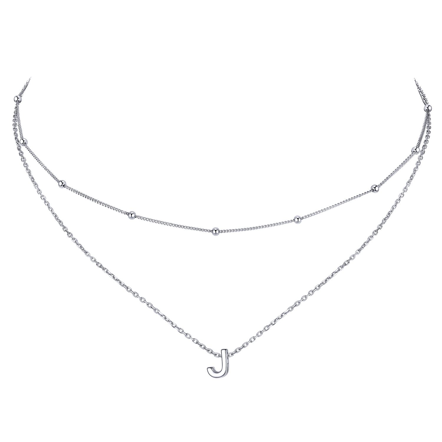 Dainty Layered Initial Necklace