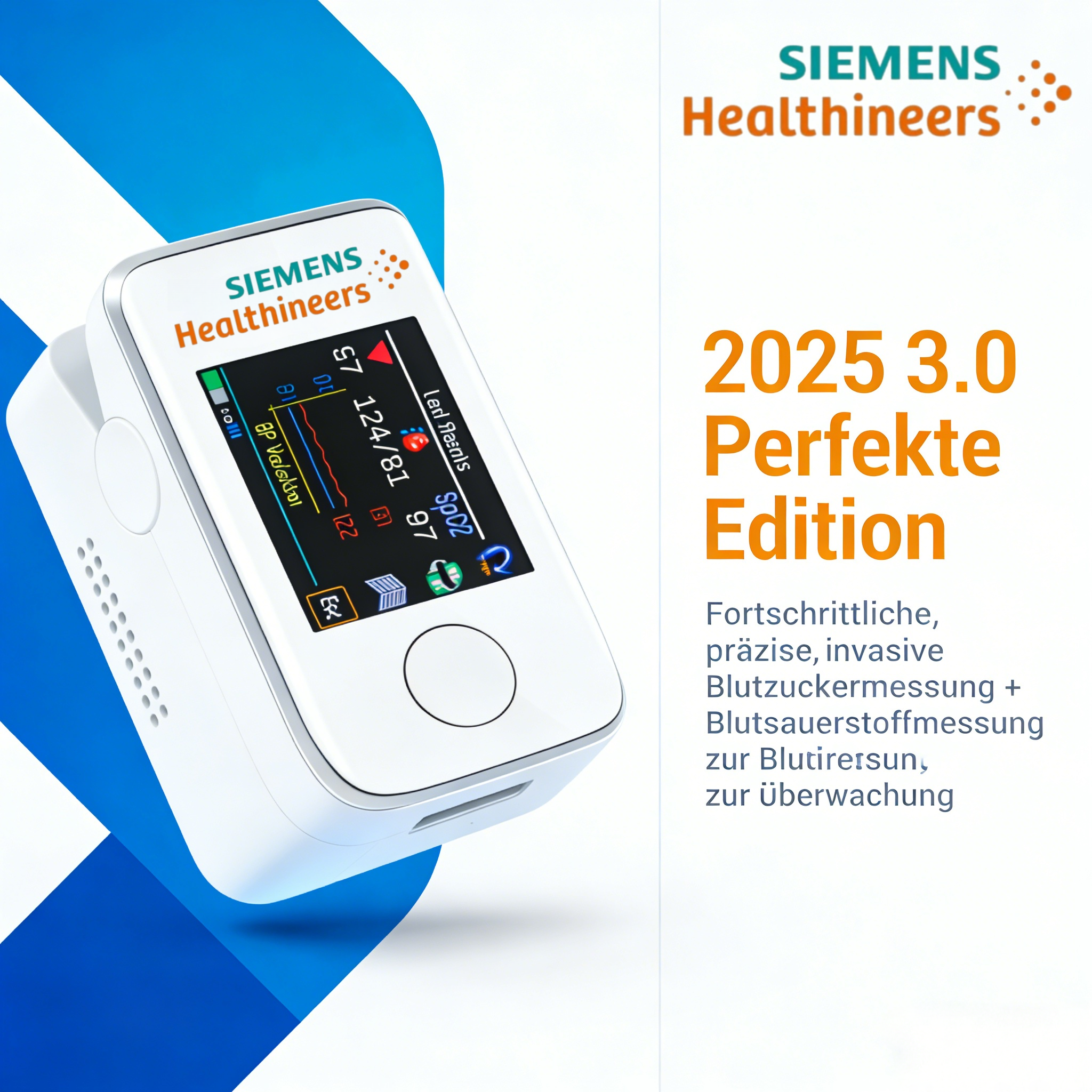 🌸 Siemens · Neueste Version 2026 – Der smarte, tragbare Blutzuckermesser für moderne Gesundheit