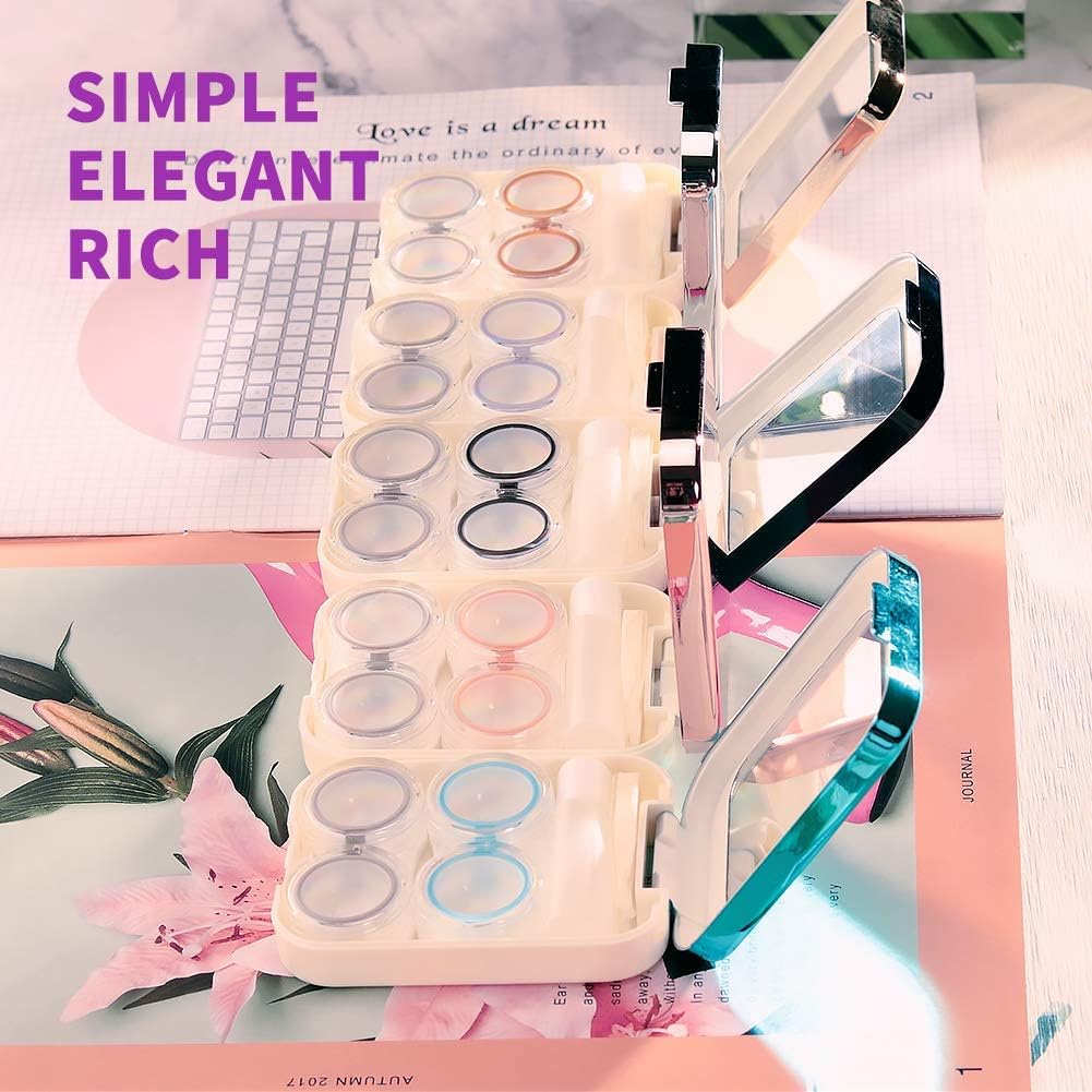 Two Pack Portable Contact Lenses Cases