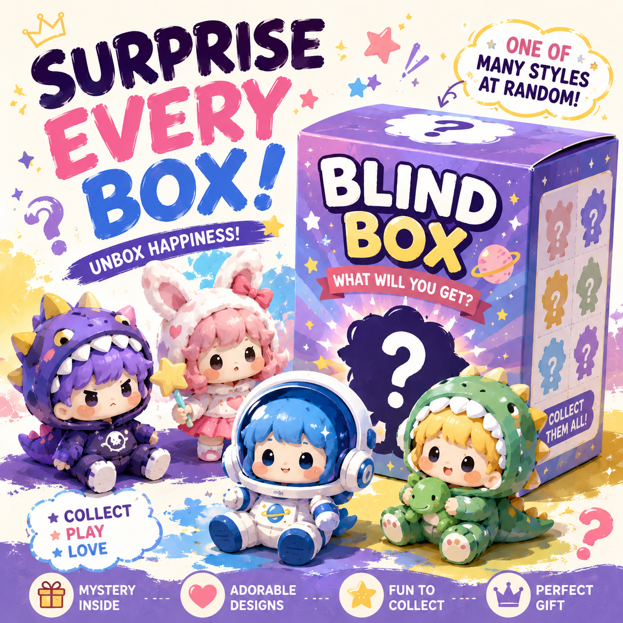 Pop Fashion Blind Boxes & New Toys