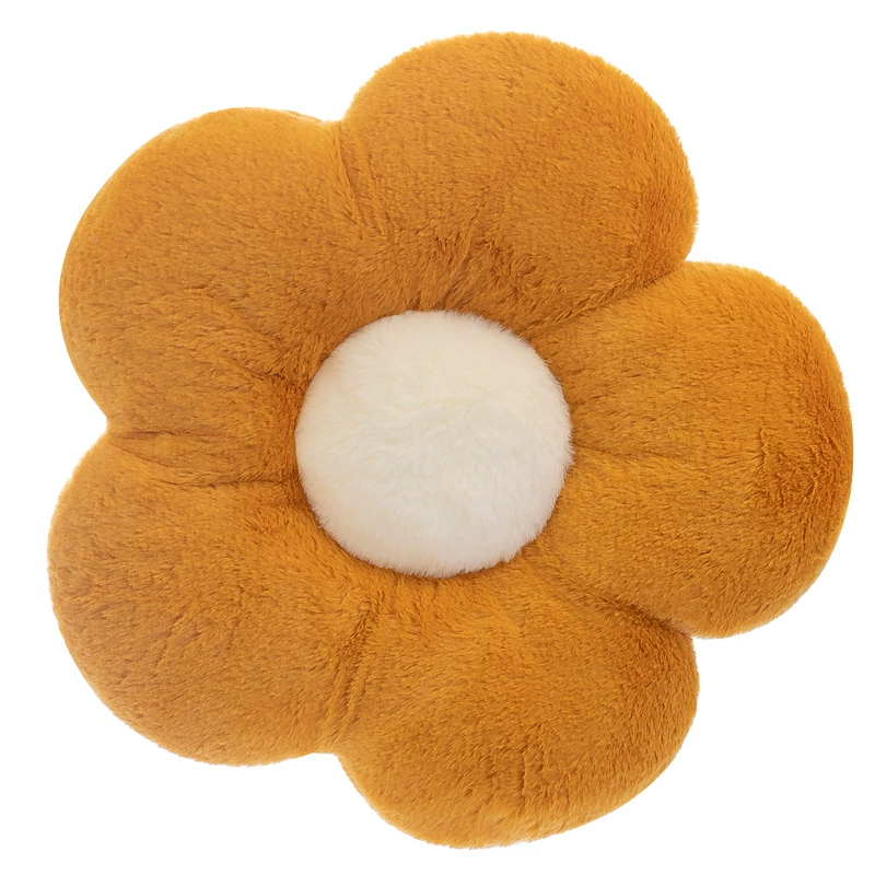 Sunflower pillow sofa living room flower bay window cushion petal backrest