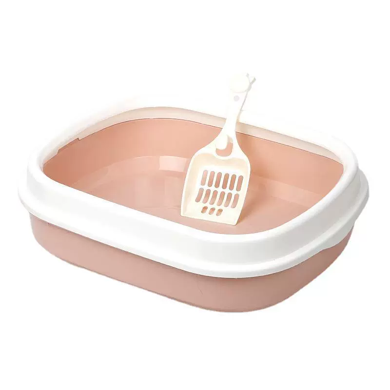 Semi-enclosed cat litter box anti-splash Nordic style cat litter scoop cat pet supplies cat toilet