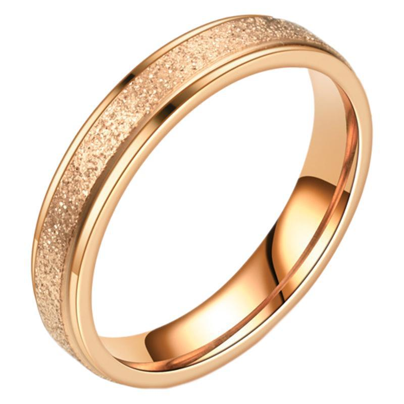 Brushed Titanium Ring-A