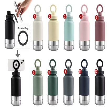 Portable 3 in 1 Stainless Steel Pet Feeder Travel Dog Water Bottles With Food Container