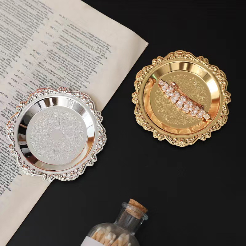 Metal Embossed Vintage Alloy Tray