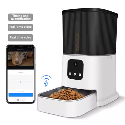 4L Capacity Automatic Wifi Remote Control Smart Pet Feeder App Control Pet Food Dispenser Cat Dog Feeder With Camera