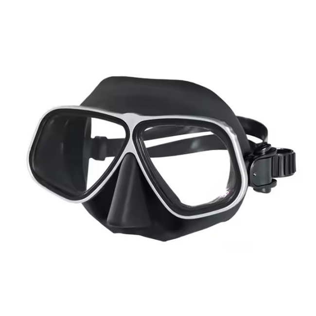 Wide View Aluminium Alloy Snorkeling Freedive Mask Diving Mask