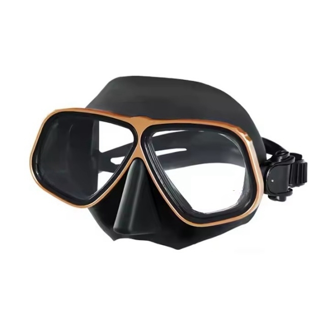 Wide View Aluminium Alloy Snorkeling Freedive Mask Diving Mask